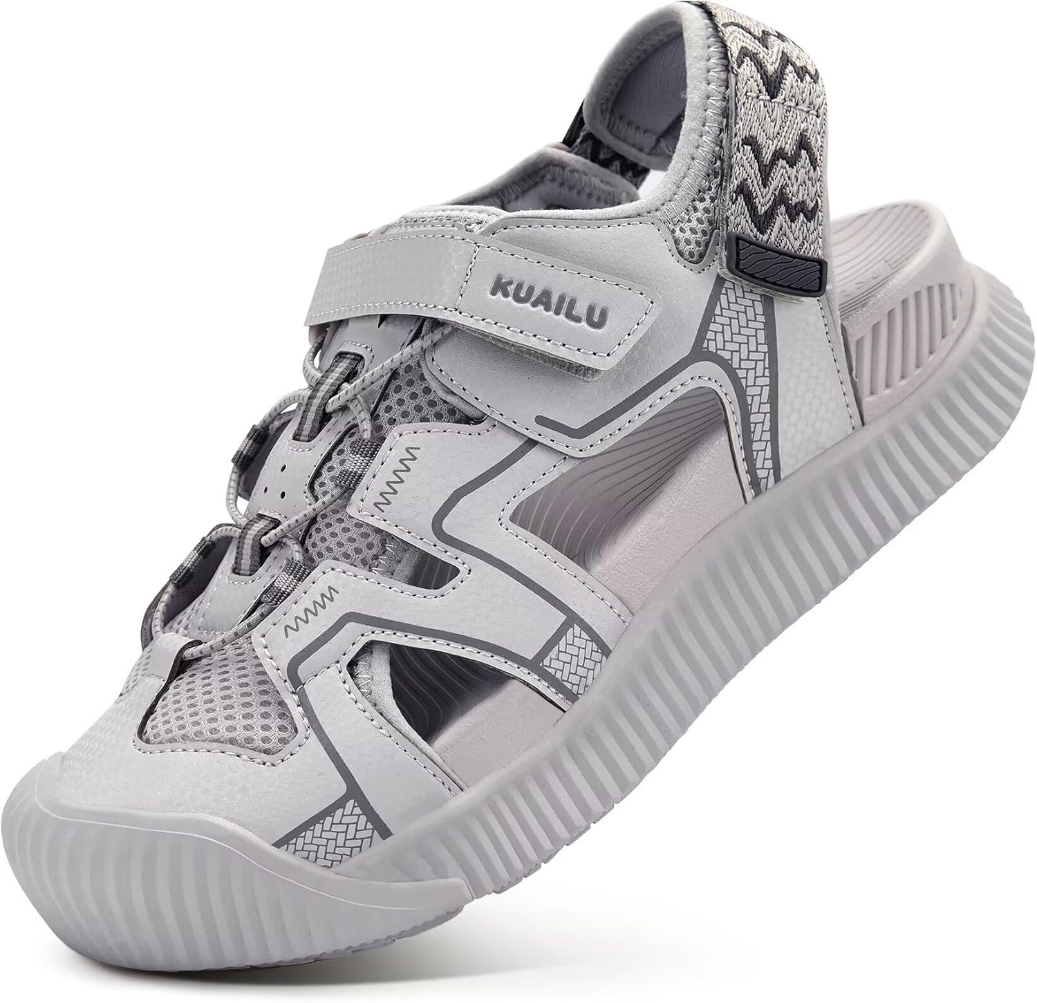 image:imageKuaiLu Womens Orthotic Walking Arch Support Closed Toe Sport Hiking SandalsGrey