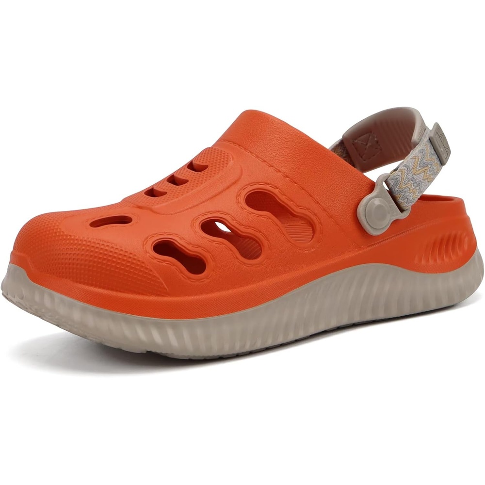 image:imageKuaiLu Womens Classic Recovery Clogs Waterproof amp Quick Dry Beach SandalsVibrant Orange