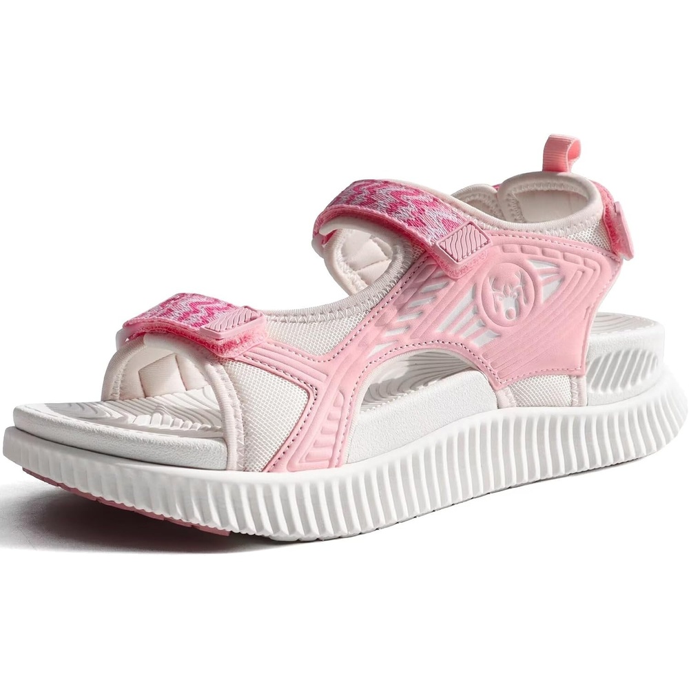 image:imageKuaiLu Womens Orthopedic Walking Sandals with Comfortable Arch SupportPink White