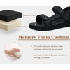 KuaiLu Men’s Walking Sandals with Arch Support – Adjustable & Lightweight(Black)