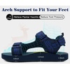 KuaiLu Men’s Walking Sandals with Arch Support – Adjustable & Lightweight(Dark Blue)