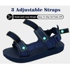 KuaiLu Men’s Walking Sandals with Arch Support – Adjustable & Lightweight(Dark Blue)