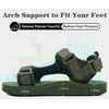 KuaiLu Men’s Walking Sandals with Arch Support – Adjustable & Lightweight(Green)