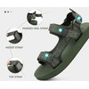 KuaiLu Men’s Walking Sandals with Arch Support – Adjustable & Lightweight(Green)