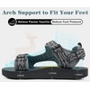 KuaiLu Men’s Walking Sandals with Arch Support – Adjustable & Lightweight(Grey)