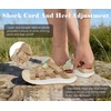 KuaiLu Orthopedic Closed Toe Sandals For Womens Athletic Outdoor Walking(Beige White(choose One Size Larger))