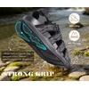 KuaiLu Orthopedic Closed Toe Sandals For Womens Athletic Outdoor Walking(Black(choose One Size Larger))