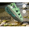 KuaiLu Orthopedic Closed Toe Sandals For Womens Athletic Outdoor Walking(Green(choose One Size Larger))