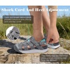 KuaiLu Orthopedic Closed Toe Sandals For Womens Athletic Outdoor Walking(Grey(choose One Size Larger))