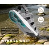 KuaiLu Orthopedic Closed Toe Sandals For Womens Athletic Outdoor Walking(Grey(choose One Size Larger))