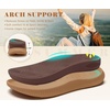 KuaiLu Orthopedic Closed Toe Sandals For Womens Athletic Outdoor Walking(Orange Brown(choose One Size Larger))