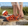 KuaiLu Orthopedic Closed Toe Sandals For Womens Athletic Outdoor Walking(Orange Brown(choose One Size Larger))