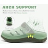 KuaiLu Womens Classic Recovery Clogs Waterproof & Quick Dry Beach Sandals(Bean Green)