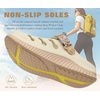 KuaiLu Womens Classic Recovery Clogs Waterproof & Quick Dry Beach Sandals(Beige White)