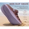 KuaiLu Womens Classic Recovery Clogs Waterproof & Quick Dry Beach Sandals(Dark Brown)