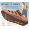 KuaiLu Womens Classic Recovery Clogs Waterproof & Quick Dry Beach Sandals(Khaki Brown)