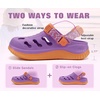 KuaiLu Womens Classic Recovery Clogs Waterproof & Quick Dry Beach Sandals(Purple)