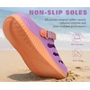 KuaiLu Womens Classic Recovery Clogs Waterproof & Quick Dry Beach Sandals(Purple)