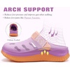 KuaiLu Womens Classic Recovery Clogs Waterproof & Quick Dry Beach Sandals(Purple)