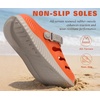 KuaiLu Womens Classic Recovery Clogs Waterproof & Quick Dry Beach Sandals(Vibrant Orange)