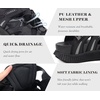 KuaiLu Womens Orthopedic Closed Toe Walking Sandals with Arch Support(Black)