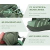 KuaiLu Womens Orthopedic Closed Toe Walking Sandals with Arch Support(Green)