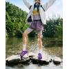 KuaiLu Womens Orthopedic Closed Toe Walking Sandals with Arch Support(Purple)