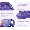 KuaiLu Womens Orthopedic Closed Toe Walking Sandals with Arch Support(Purple)