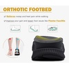 KuaiLu Womens Orthopedic Walking Sandals with Comfortable Arch Support(All Black)