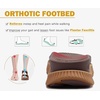 KuaiLu Womens Orthopedic Walking Sandals with Comfortable Arch Support(Brown Khaki)