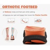 KuaiLu Womens Orthopedic Walking Sandals with Comfortable Arch Support(Orange Black)