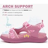 KuaiLu Womens Orthopedic Walking Sandals with Comfortable Arch Support(Pink)