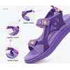KuaiLu Womens Orthopedic Walking Sandals with Comfortable Arch Support(Purple)