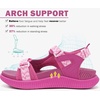 KuaiLu Womens Orthopedic Walking Sandals with Comfortable Arch Support(Rose)