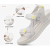 KuaiLu Womens Orthopedic Walking Sandals with Comfortable Arch Support(White)