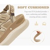 KuaiLu Womens Orthotic Walking Arch Support Closed Toe Sport Hiking Sandals(Beige)