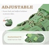 KuaiLu Womens Orthotic Walking Arch Support Closed Toe Sport Hiking Sandals(Green)