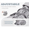 KuaiLu Womens Orthotic Walking Arch Support Closed Toe Sport Hiking Sandals(Grey)