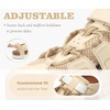 KuaiLu Womens Orthotic Walking Arch Support Closed Toe Sport Hiking Sandals(White Khaki)