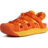 KuaiLu Orthopedic Closed Toe Sandals For Womens Athletic Outdoor Walking(Orange Yellow(choose One Size Larger))