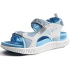KuaiLu Womens Orthopedic Walking Sandals with Comfortable Arch Support(Blue White)