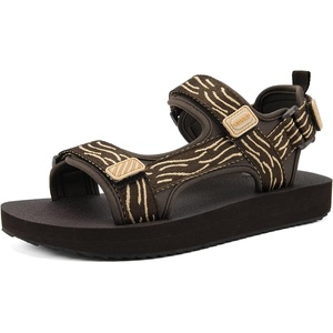 KuaiLu Men’s Walking Sandals with Arch Support – Adjustable & Lightweight(Coffee Brown)