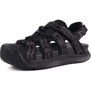 KuaiLu Orthopedic Closed Toe Sandals For Womens Athletic Outdoor Walking(Black(choose One Size Larger))