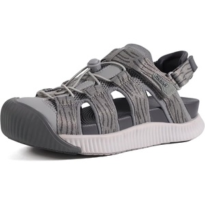 KuaiLu Orthopedic Closed Toe Sandals For Womens Athletic Outdoor Walking(Grey(choose One Size Larger))