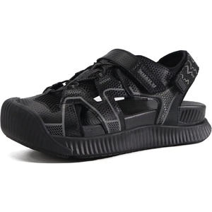 KuaiLu Womens Orthotic Walking Arch Support Closed Toe Sport Hiking Sandals(Black)