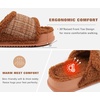 KuaiLu Cushion Slippers For Women with Orthotic Arch Support(Khaki)