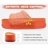 KuaiLu Cushion Slippers For Women with Orthotic Arch Support(Orange)