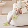 KuaiLu Cushion Slippers For Women with Orthotic Arch Support(Yellow-green)