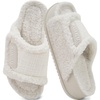 KuaiLu Cushion Slippers For Women with Orthotic Arch Support(White)