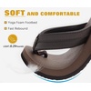 KuaiLu Mens Faux Leather Flip Flops with Comfortable Arch Support(Brown Reddish)